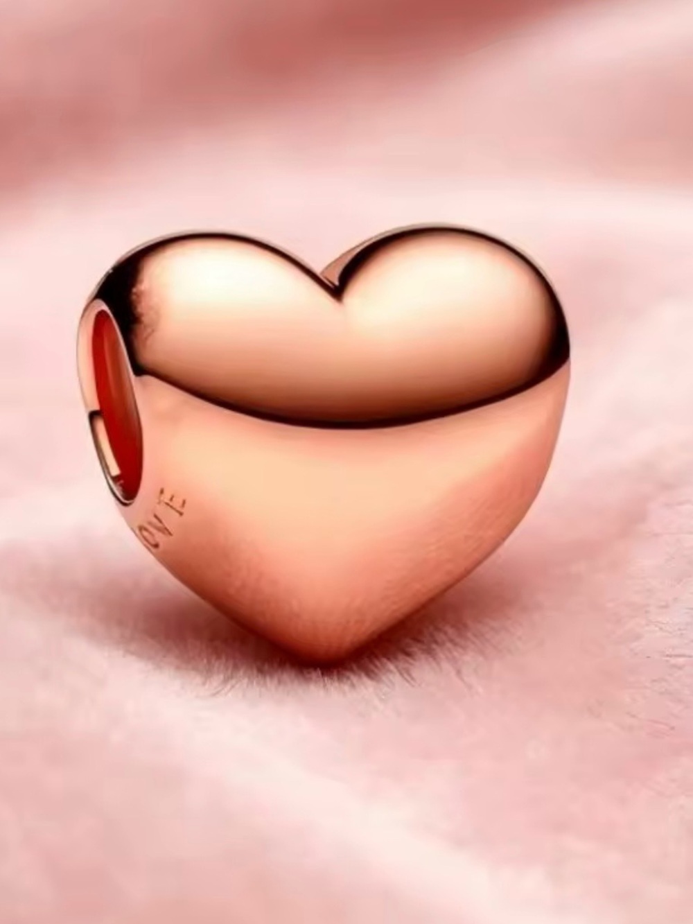 Pandora Rose Gold Heart Charm Bead